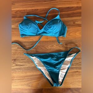 J. Crew Teal Bikini Set
